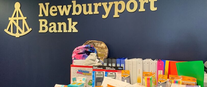 Newburyport Bank Donates School Supplies to Youth at The Chase Home